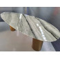 Rectangular marble coffee table